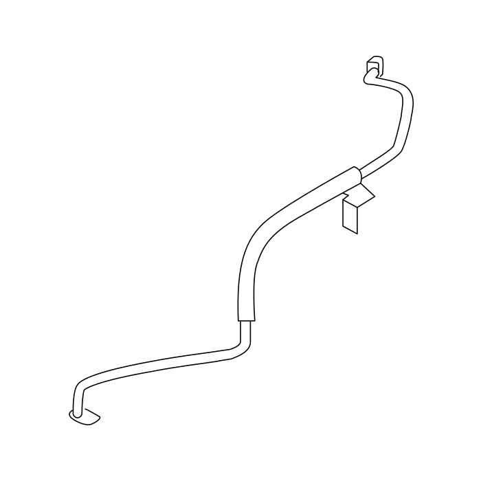 Genuine Maxus C00321525 Pipe Assembly-refrigerant Transition - technical drawing