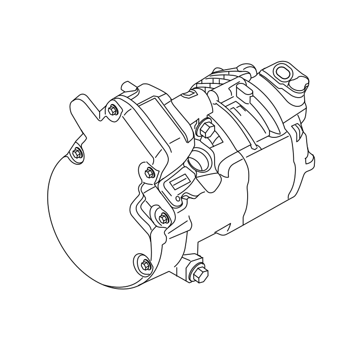 Genuine Maxus C00325643 Bracket-air Conditioning Compressor Mount - technical drawing