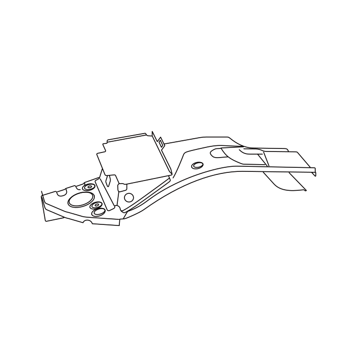Genuine Maxus C00339280 Wheelhouse Assembly-front - technical drawing