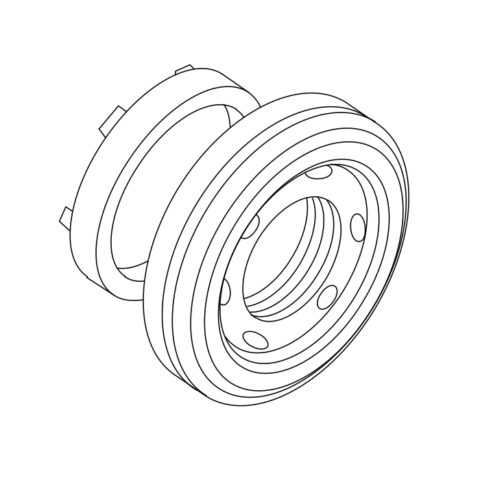 Genuine Maxus C00343571 Hub-direct Clutch - technical drawing