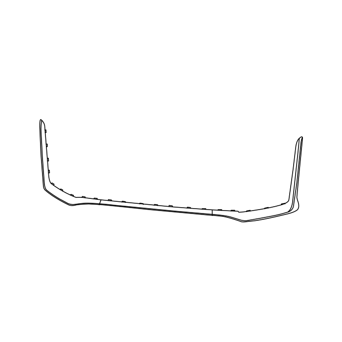 Genuine Maxus C00345683 Grille-front Bumper Lower - technical drawing