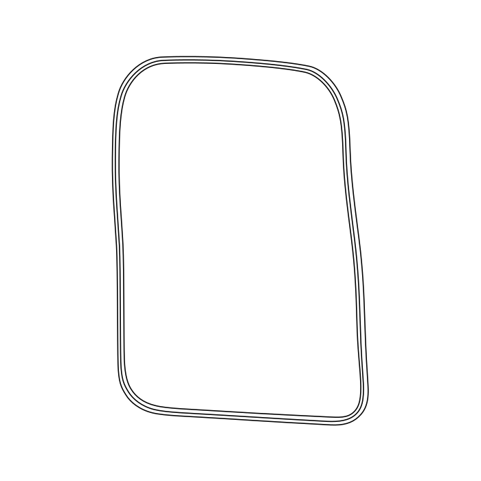 Genuine Maxus C00348952 Weatherstrip-rear Door Frame - technical drawing