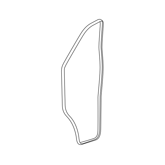Genuine Maxus C00348962 Weatherstrip-front Side Door Quarter Window - technical drawing