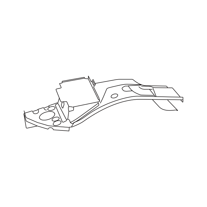 Genuine Maxus C00350530 Wheelhouse Assembly-front - technical drawing