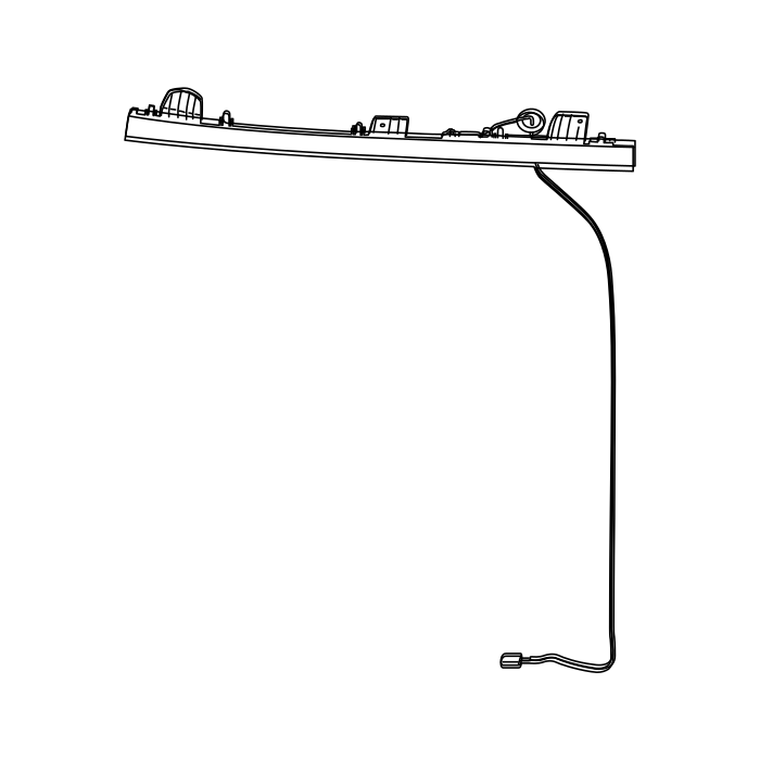 Genuine Maxus C00360890 Lamp Assembly-rear License Plate - technical drawing