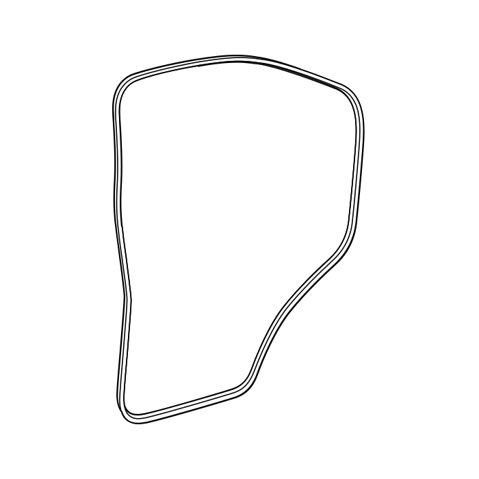 Genuine Maxus C00363381 Weatherstrip-front Side Door Door Frame - technical drawing