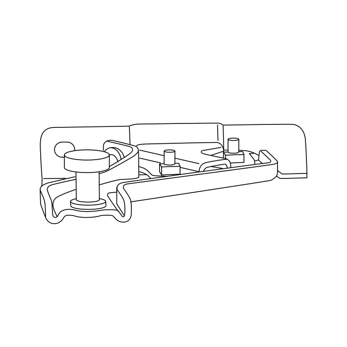 Genuine Maxus C00365114 Hinge Assembly-sliding Side Door Upper - technical drawing