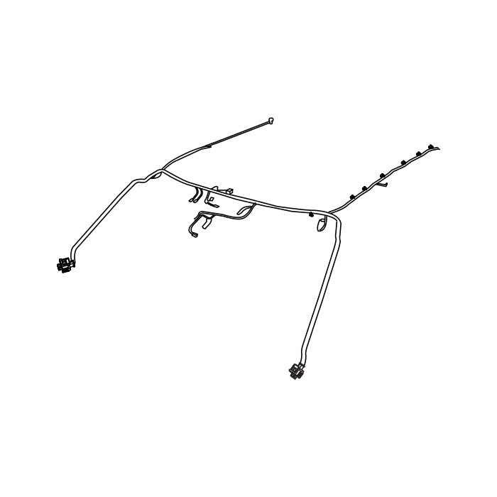 Genuine Maxus C00366758 Harness Assembly-front Bumper - technical drawing