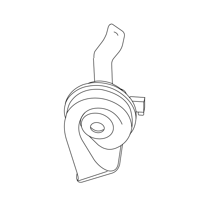 Genuine Maxus C00367028 Horn Assembly-low Tone - technical drawing