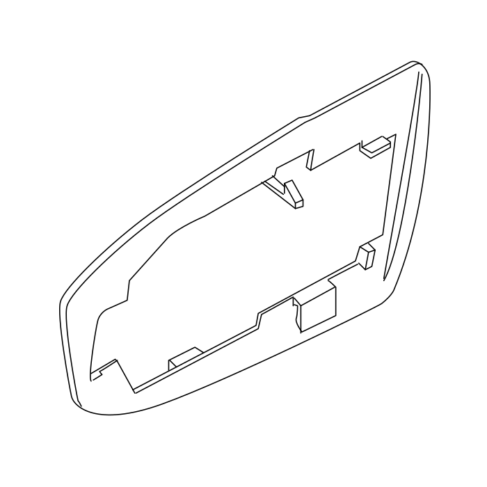 Genuine Maxus C00367618 Gasket-front Side Door Outer Handle Assembly - technical drawing