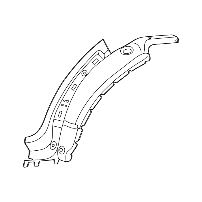 Genuine Maxus C00369376 Outrigger Assembly-front Wheelhouse - technical drawing