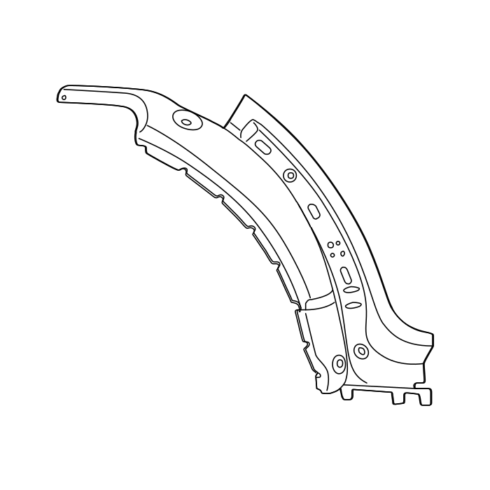 Genuine Maxus C00369387 Outrigger Assembly-front Wheelhouse - technical drawing