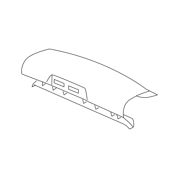 Genuine Maxus C00369410 Panel Assembly-rear Roof Cross Member Outer - technical drawing