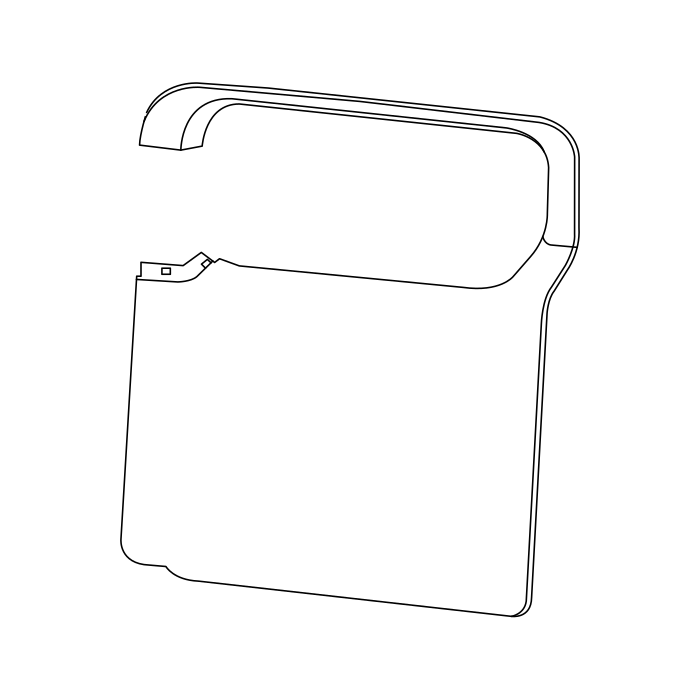 Genuine Maxus C00370365 Panel Assembly-sliding Side Door Lower Inner Trim - technical drawing