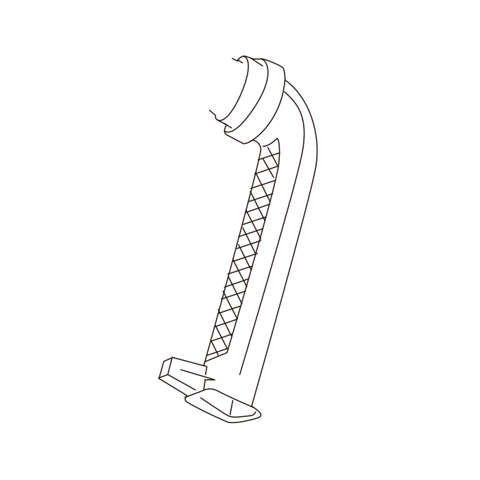 Genuine Maxus C00371125 Pipe Assembly-air Cleaner Inlet Air - technical drawing