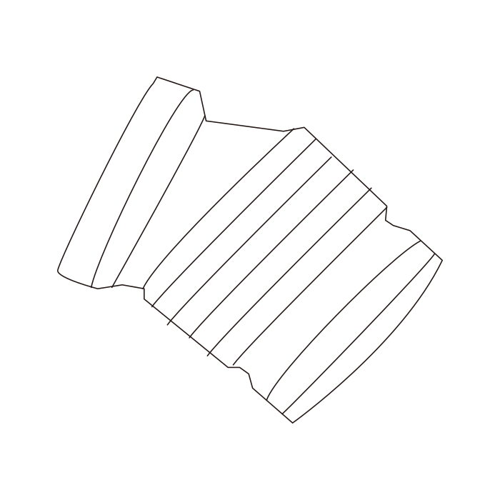 Genuine Maxus C00371143 Front-air Cleaner Outlet Pipe - technical drawing