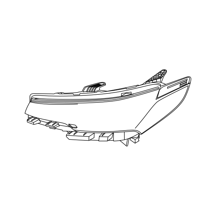 Genuine Maxus C00372395 Headlamp - technical drawing