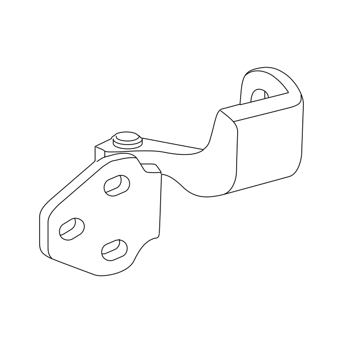 Genuine Maxus C00374590 Check Assembly-front Side Door - technical drawing