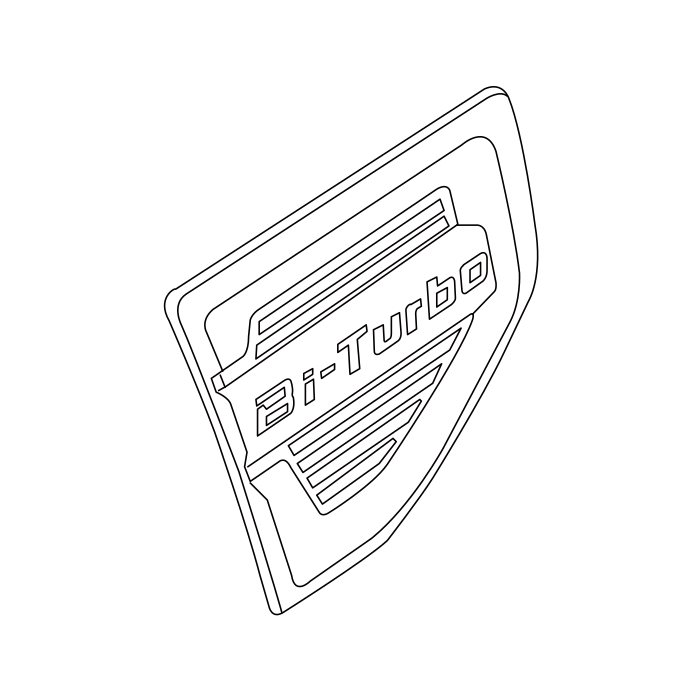 Genuine Maxus C00375651 Emblem-engine - technical drawing
