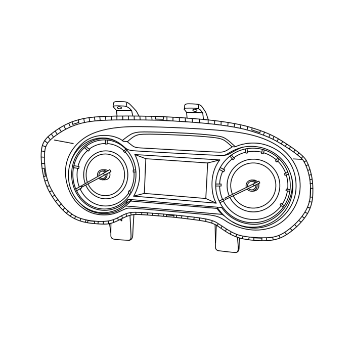 Genuine Maxus C00377516 Cluster Assembly-instrument - technical drawing