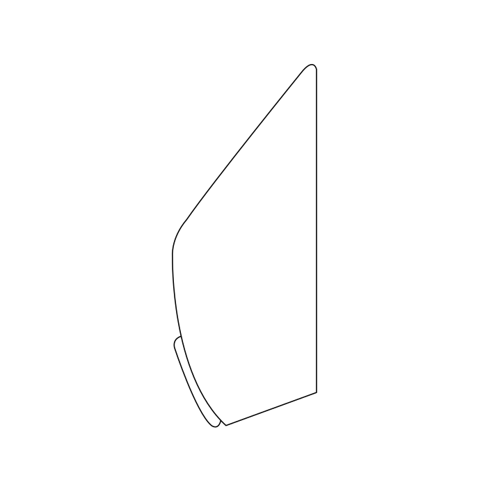 Genuine Maxus C00378957 Window-front Side Door - technical drawing