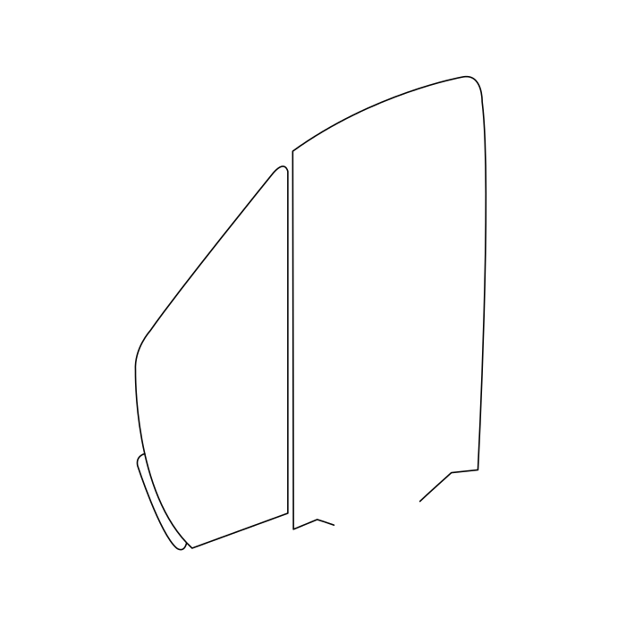 Genuine Maxus C00378958 Window-front Side Door - technical drawing