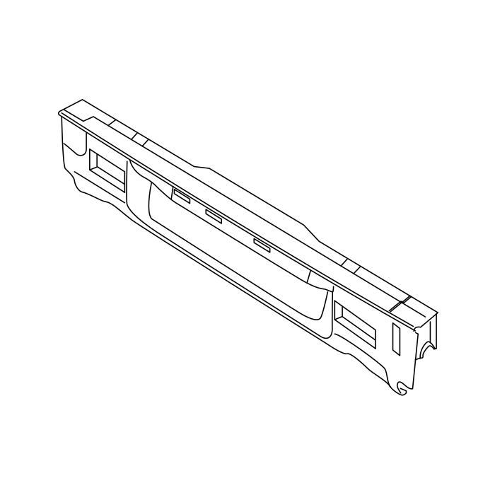Genuine Maxus C00380555 Panel Assembly-rear Bumper Inner - technical drawing