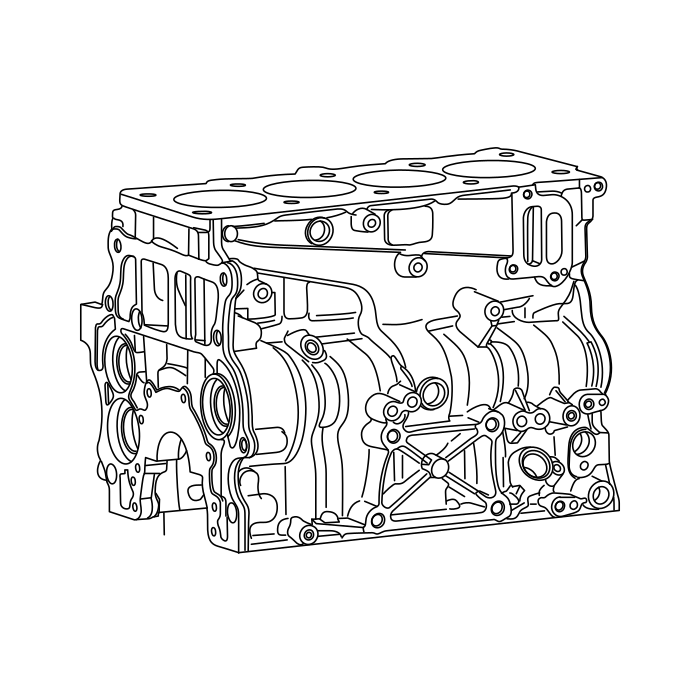 Genuine Maxus C00383515 Assembly-cylinder Block - technical drawing