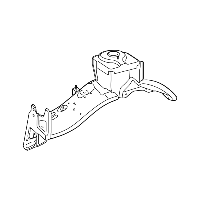 Genuine Maxus C00383995 Wheelhouse Assembly-front - technical drawing