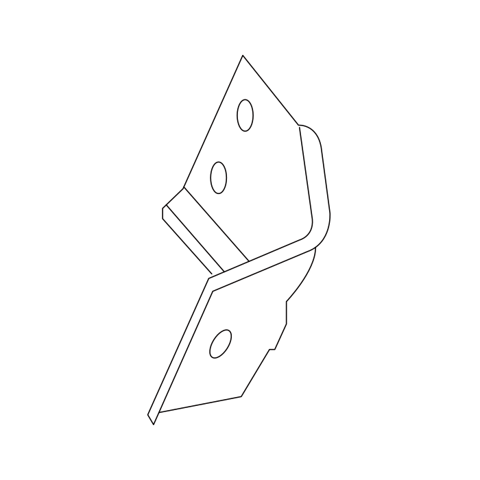 Genuine Maxus C00385432 Bracket-headlamp Mount - technical drawing