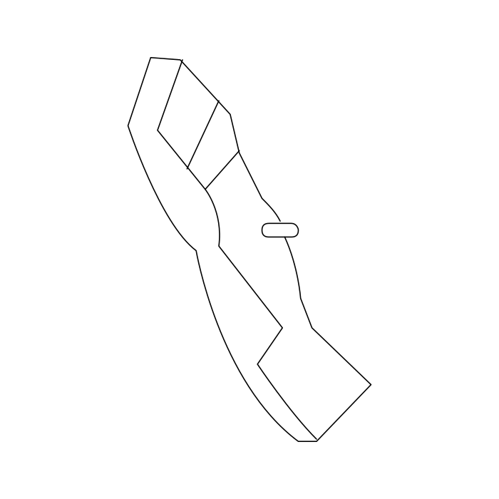 Genuine Maxus C00388419 Panel-front Foglight Trim - technical drawing