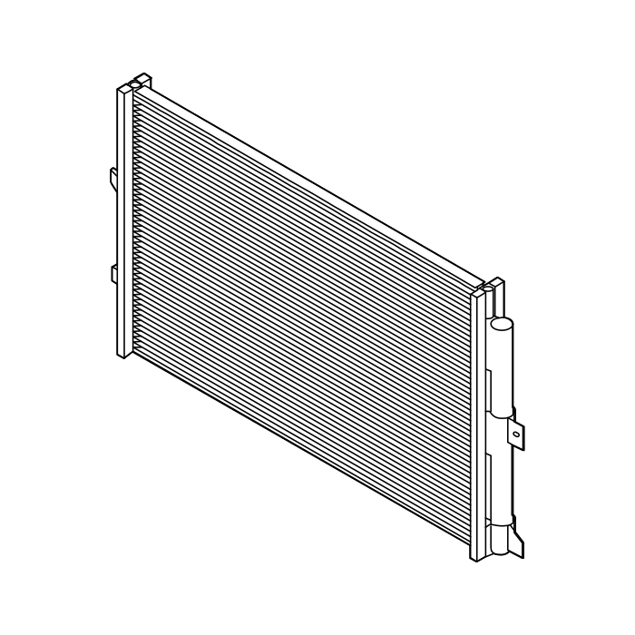 Genuine Maxus C00388654 Condenser Assembly - technical drawing