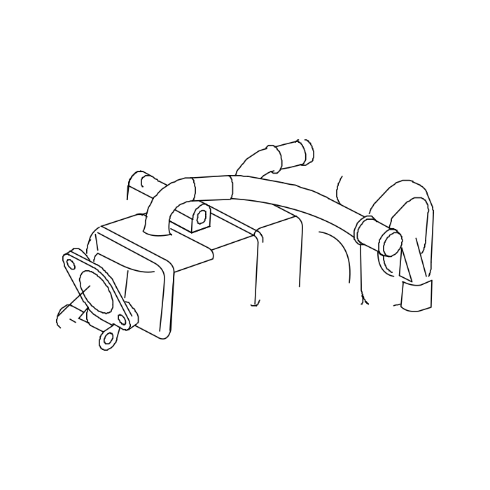 Genuine Maxus C00389563 Gasket-lamp Exhaust Gas Recirculation To Lamp Exhaust Gas Recirculation Outlet Pipe - technical drawing