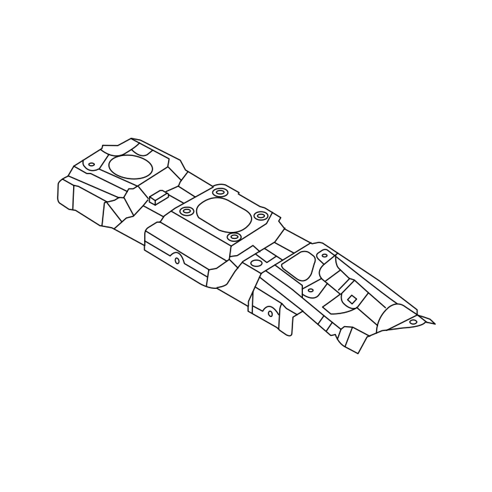 Genuine Maxus C00389950 Insulator-front Compartment Longitudinal - technical drawing