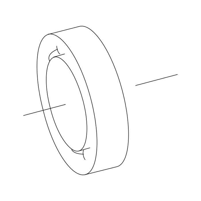 Genuine Maxus C00397473 Ball Bearing-mass Balancing Shaft - technical drawing