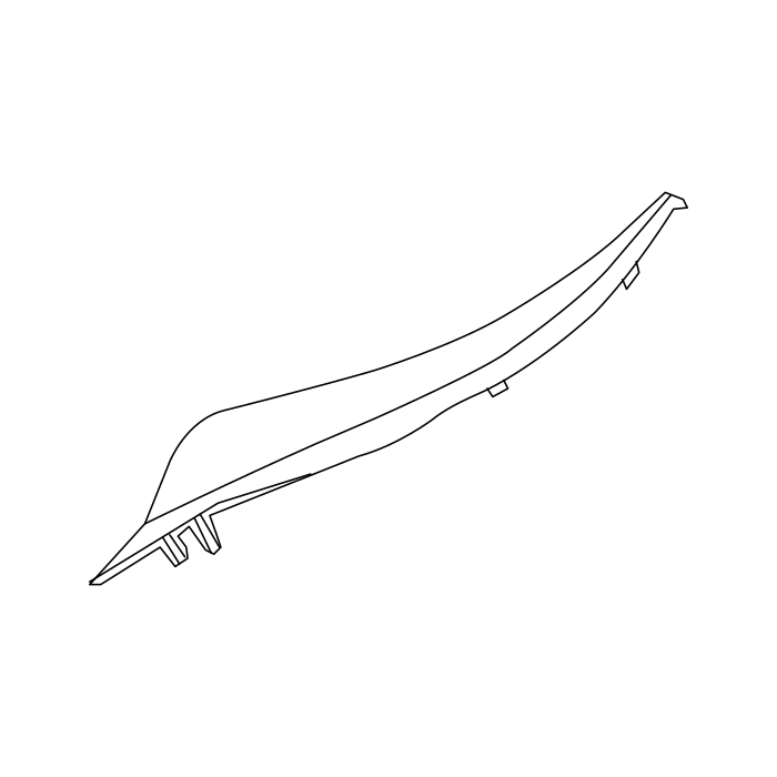Genuine Maxus C00401820 Cover-front Windshield Cover Panel Trim - technical drawing