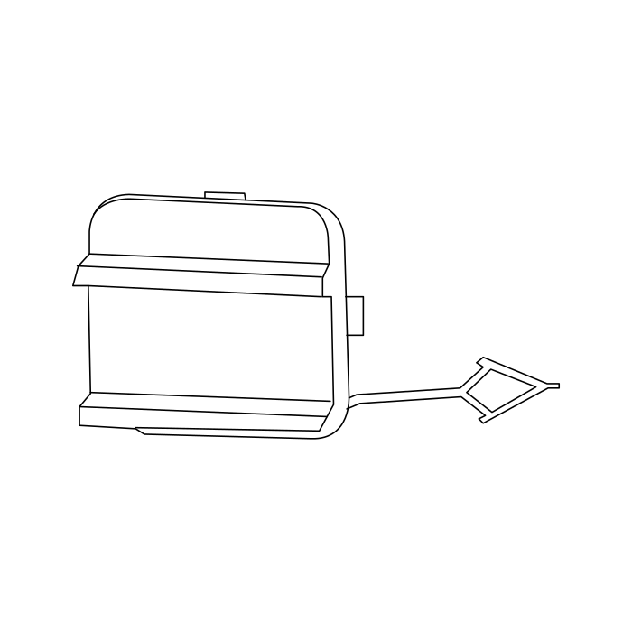 Genuine Maxus C00407567 Blug-front Hook - technical drawing