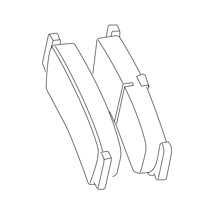Genuine Maxus C00410154 Section-rear Brake Facing - technical drawing
