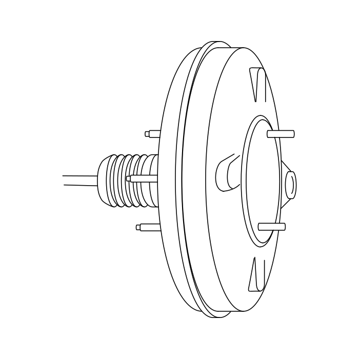 Genuine Maxus C00412077 Booster Assembly-power Brake Vacuum - technical drawing
