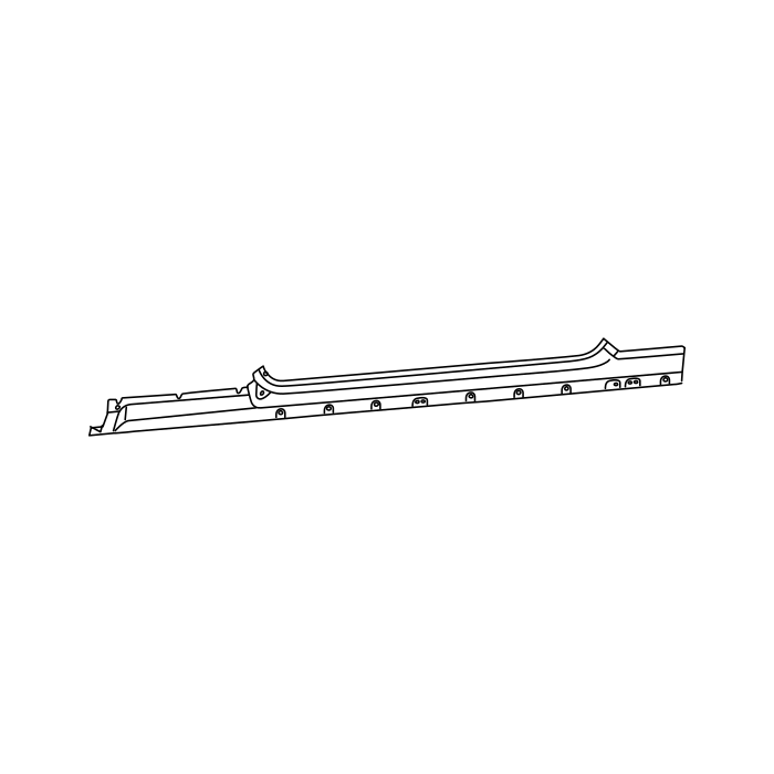 Genuine Maxus C00415922 Panel-sill Outer - technical drawing