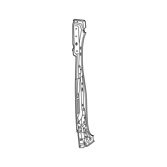 Genuine Maxus C00416419 Panel Assembly-pillar D Outer Panel Reinforcement - technical drawing