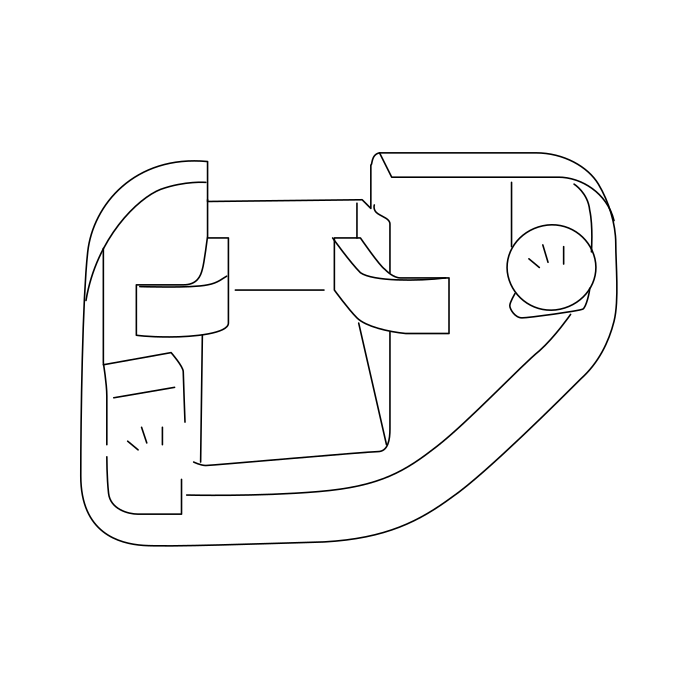 Genuine Maxus C00418992 Cover-rear Door Upper Lock - technical drawing