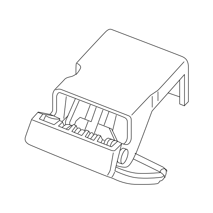 Genuine Maxus C00419643 Engine Cover Lock-release Handle - technical drawing