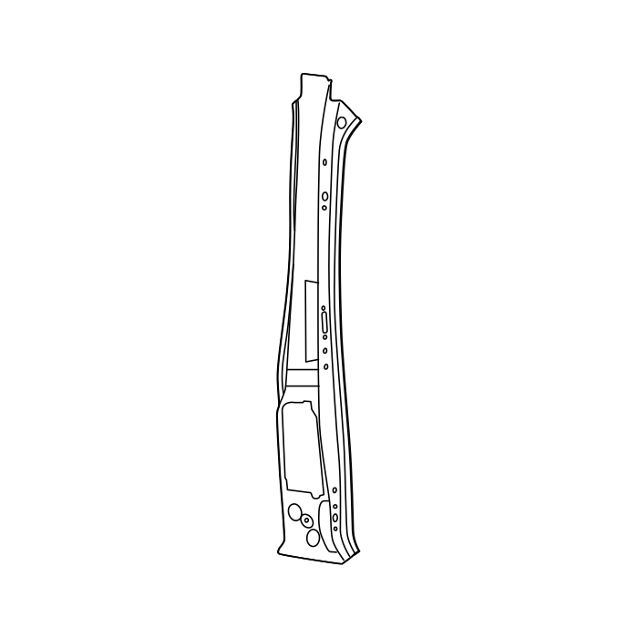 Genuine Maxus C00422659 Plate-front Side Panel B/pillar Outer - technical drawing