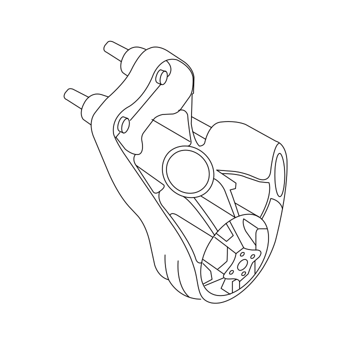 Genuine Maxus C00423906 Mount-epi Rear - technical drawing