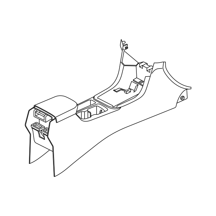 Genuine Maxus C00426217 Panel Assembly-console Instrument Panel Right Hand Front Extension - technical drawing