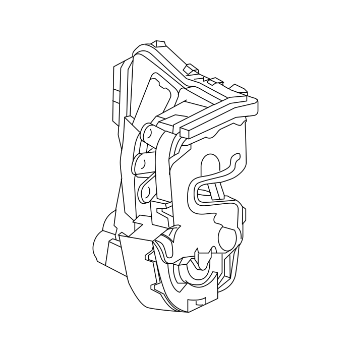 Genuine Maxus C00427257 Latch Assembly-front Side Door - technical drawing