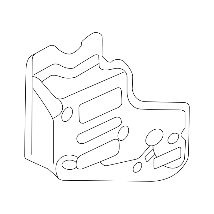 Genuine Maxus C00428203 Insulation-dash Panel Insulation(compt) - technical drawing