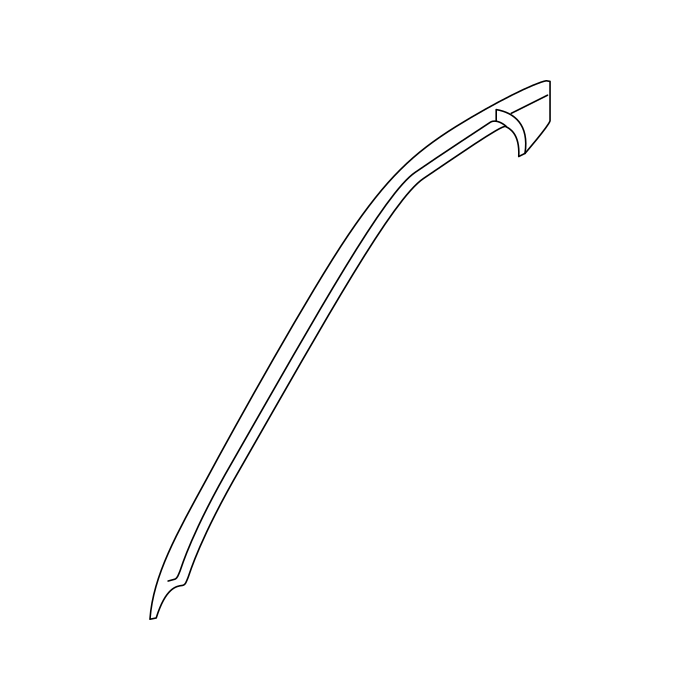 Genuine Maxus C00428580 Gutter-front Door Glass - technical drawing