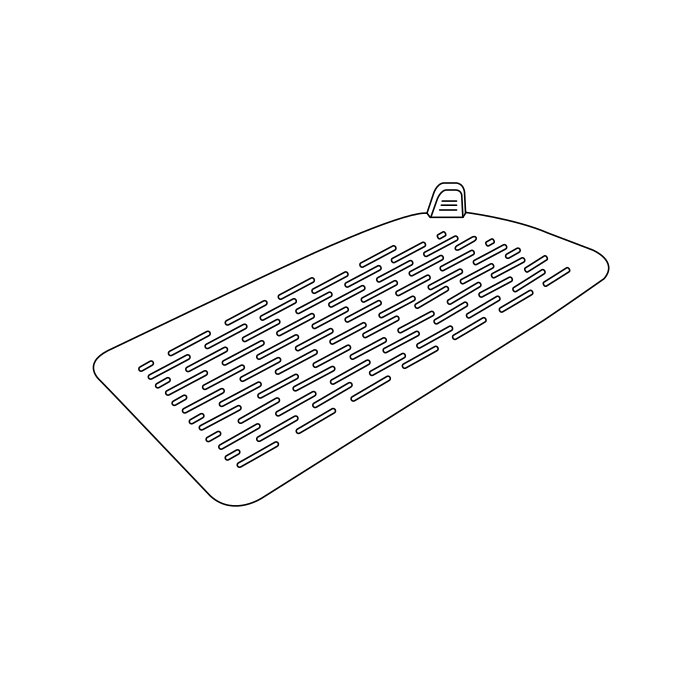 Genuine Maxus C00428589 Film-front Door Waterproof - technical drawing
